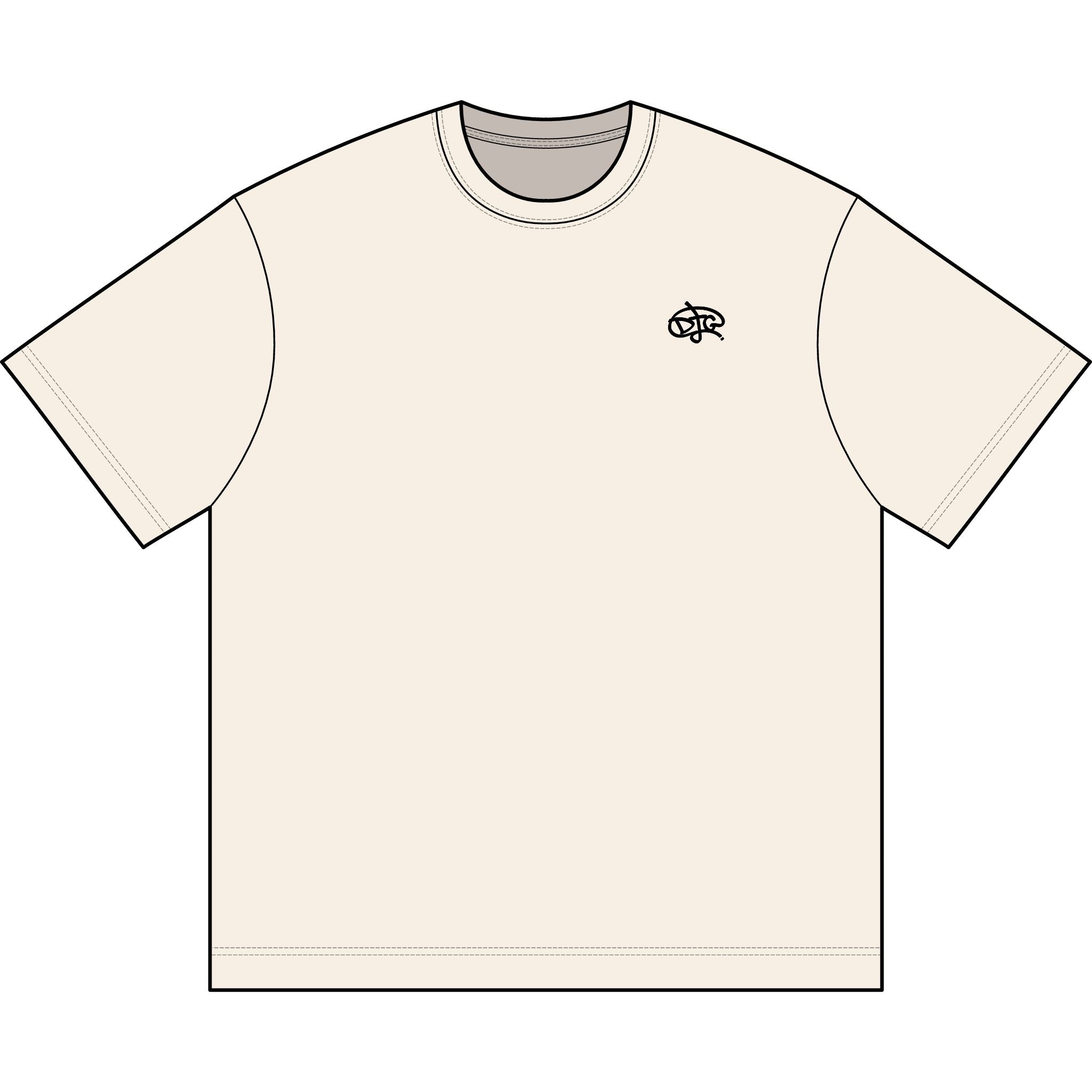 GLY TEE — ( CREAM )