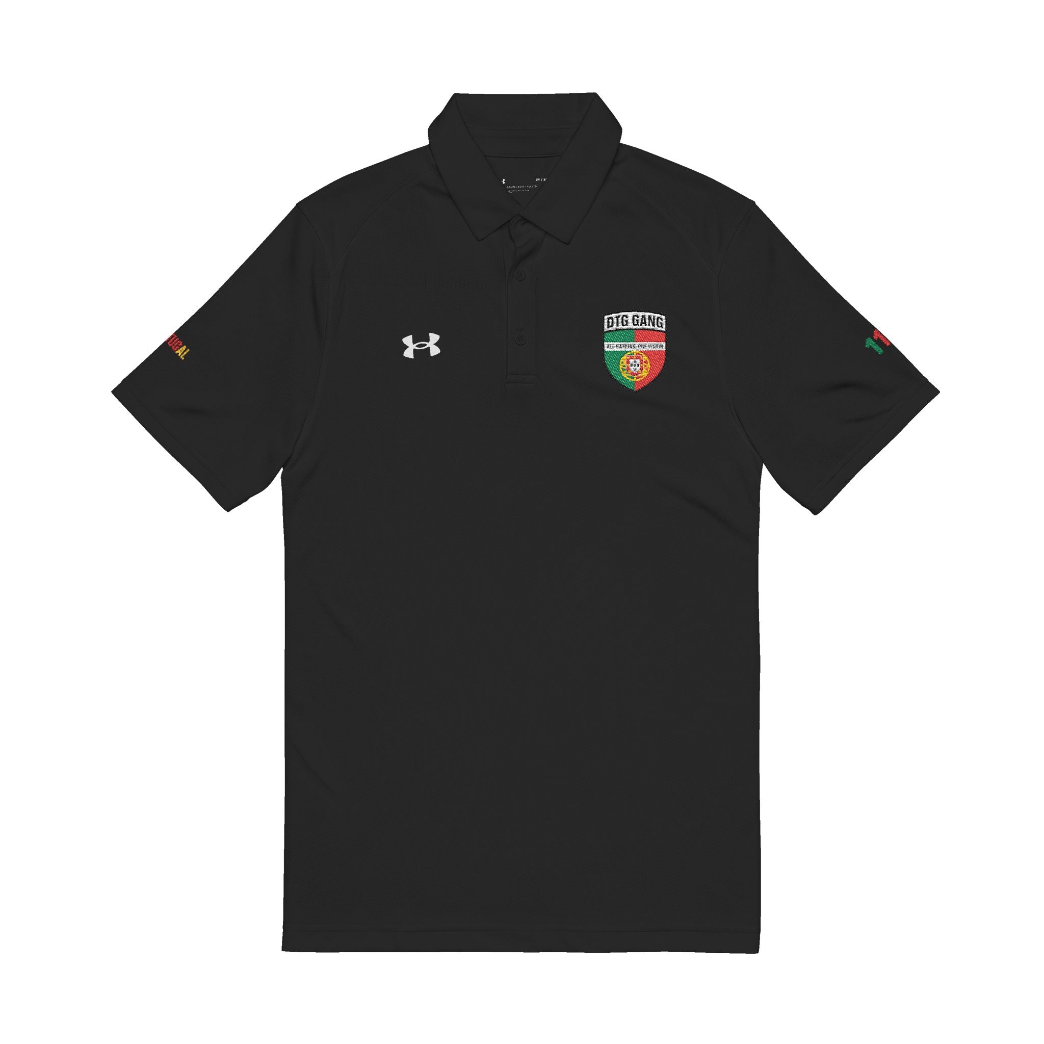 WORLD PEACE: PORTUGAL — ONE VISION POLO (BLACK)