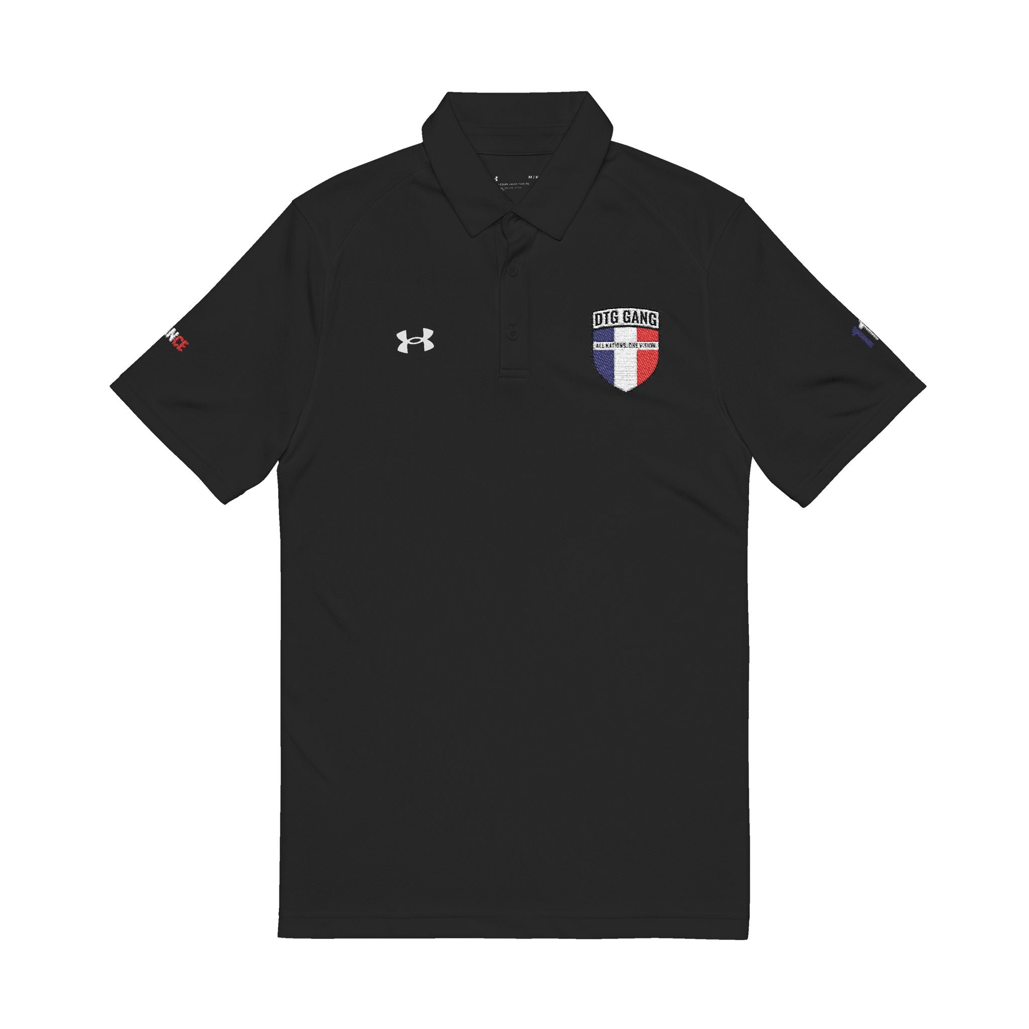 WORLD PEACE: FRANCE — ONE VISION POLO (BLACK)