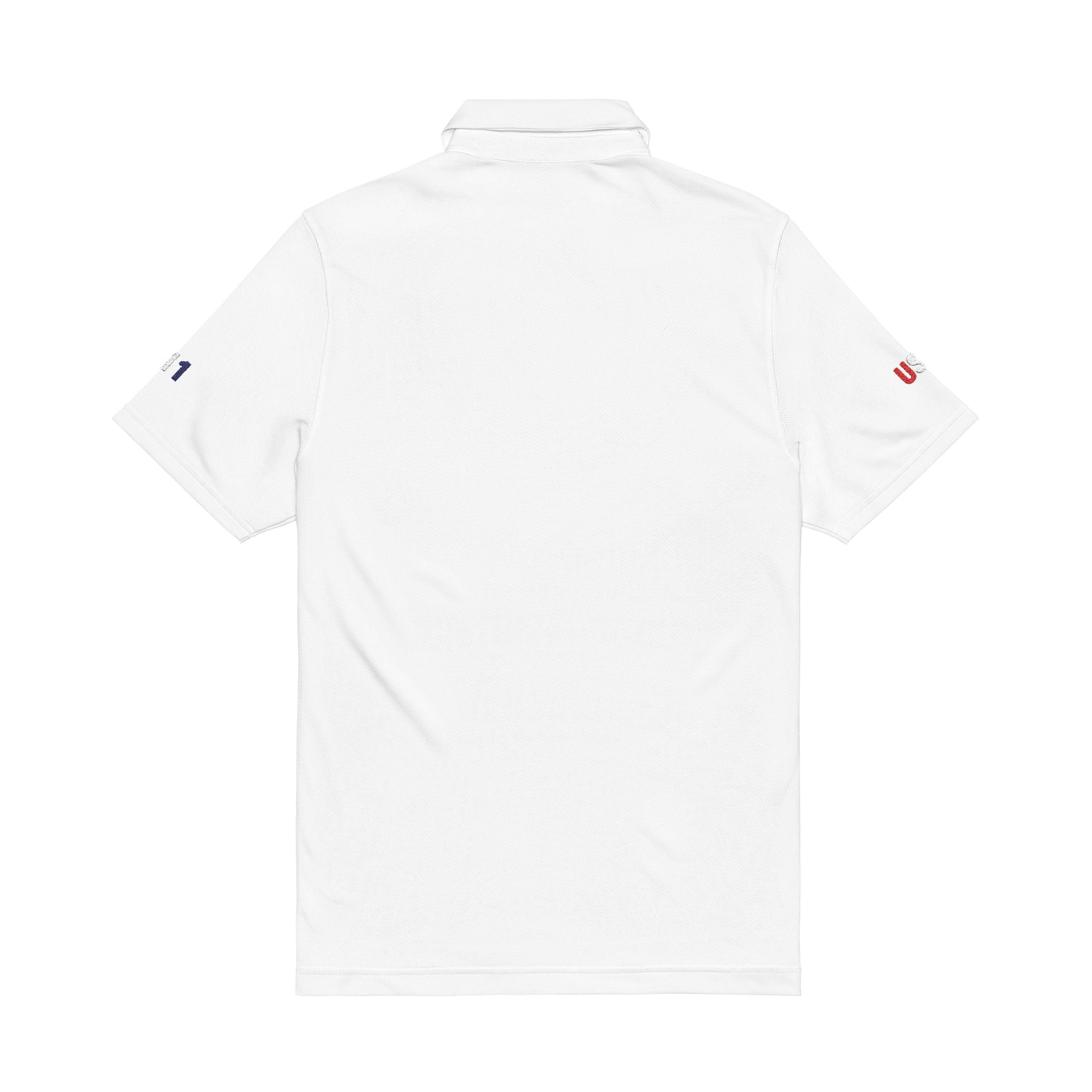 WORLD PEACE: USA — ONE VISION POLO (WHITE)