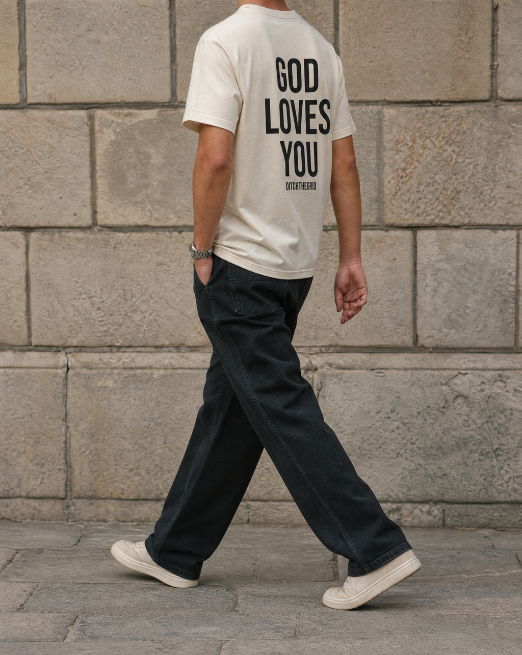GLY TEE — ( CREAM )